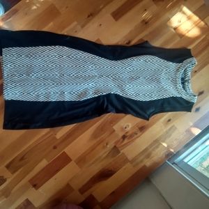 H&M cocktail dress, size 6,tan&black